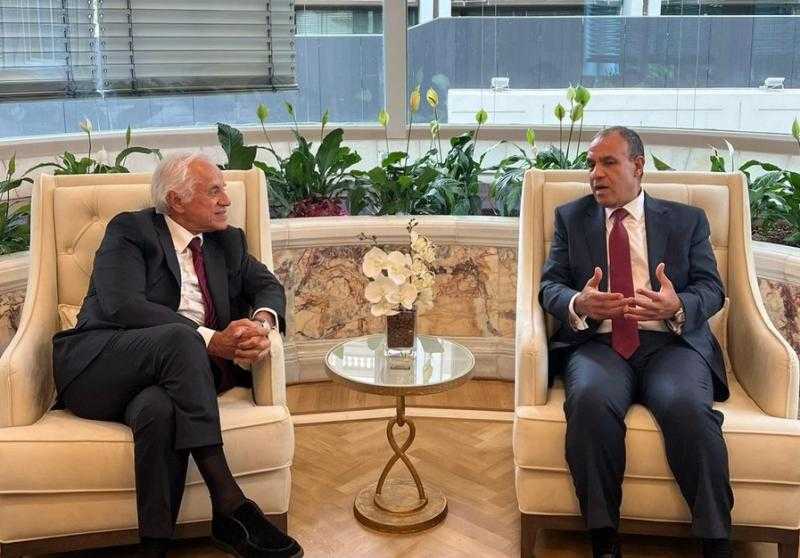 وزير الخارجية يلتقي مع رئيس الشركة المنفذة لمشروع الربط الكهربائي بين مصر واليونان