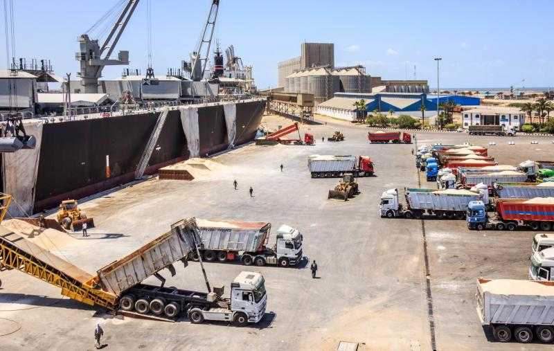 ميناء دمياط يستقبل 26.250 طنًا من القمح الأوكراني لصالح القطاع العام