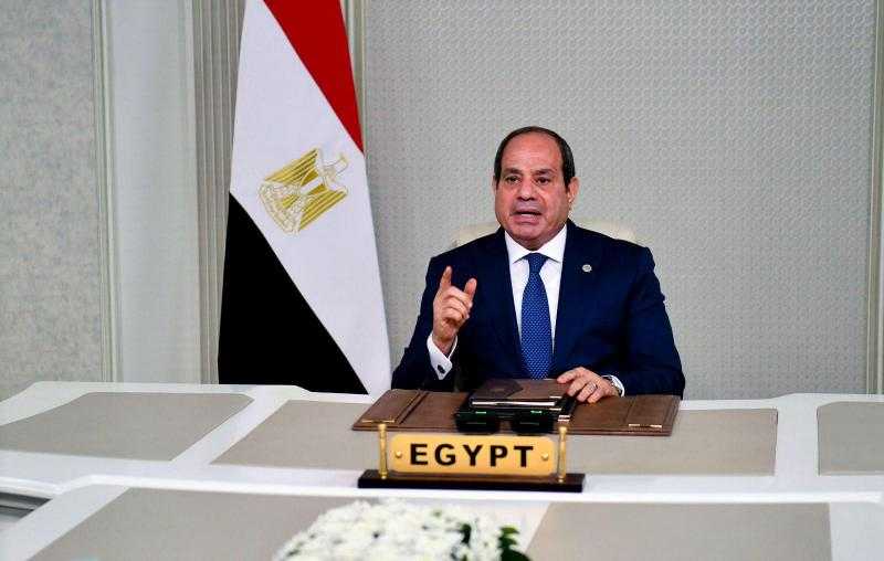الرئيس السيسي: حماية المياه تمثل قضية مصيرية ولم تعد شأنًا محليًا أو إقليميًا