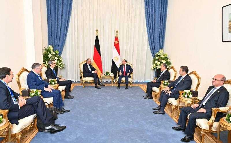 الرئيس السيسي: نحرص على تطوير العلاقات مع ألمانيا لمستوى الشراكة الاستراتيجية