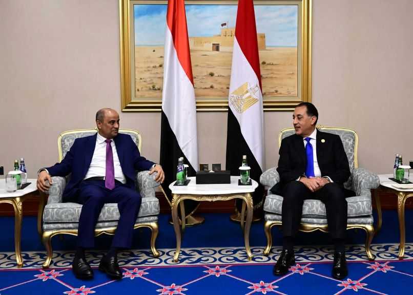 رئيس الوزراء اليمني يتطلع إلى الاستفادة من الخبرات المصرية في قطاعات مثل الكهرباء والجمارك والضرائب
