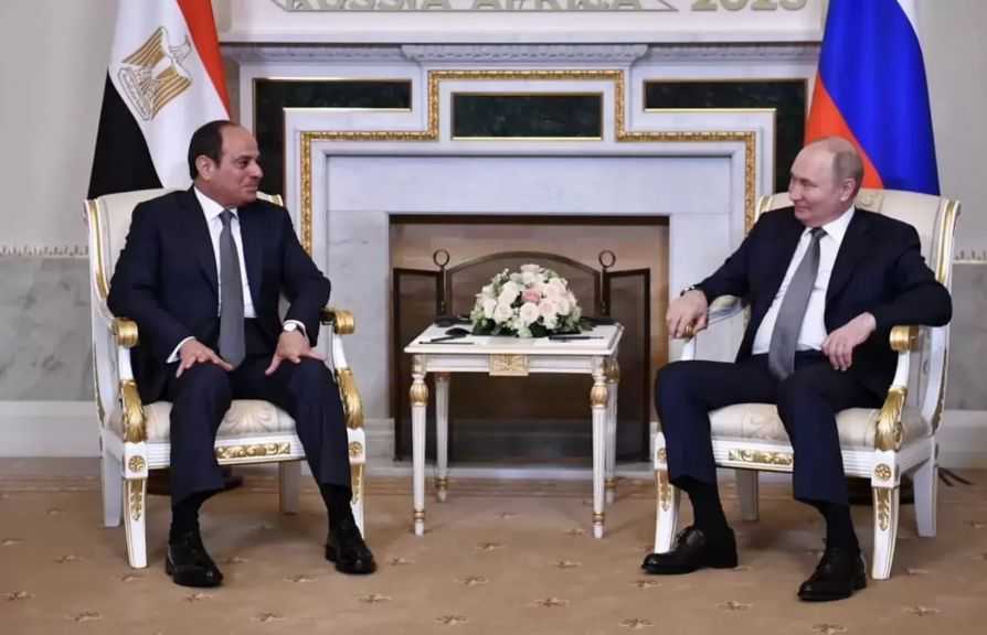 رئيسا مصر وروسيا يبحثان تطورات الأوضاع الإقليمية وتعزيز التعاون الاقتصادي والاستثماري