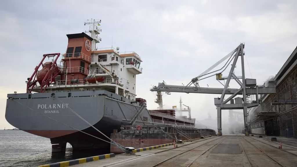 ارتفاع تفريغ عربات الحبوب في موانئ أوديسا الأوكرانية