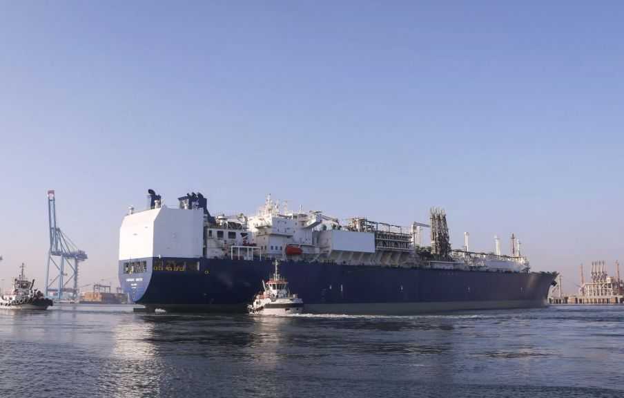 ميناء دمياط يستقبل 70997 طنًا من الغاز المسال