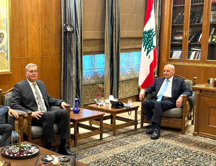 رئيس مجلس النواب اللبناني يستقبل وزير البترول المصري