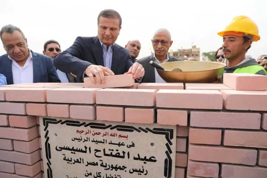 وزير الزراعة يضع حجر أساس أعمال إعادة تأهيل محطة بحوث الصحراء بالشيخ زويد| صور