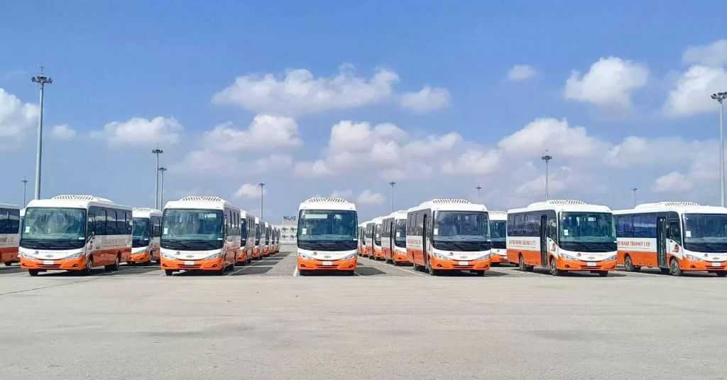 تصدير 100 أتوبيس مصنع محليًا عبر ميناء شرق بورسعيد