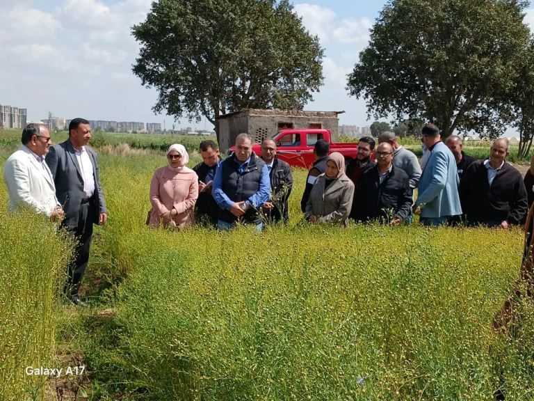 رئيس البحوث الزراعية يتفقد برامج المحاصيل الشتوية وتقاوي الخضر وبحوث الأعلاف بمحطة ”سخا”