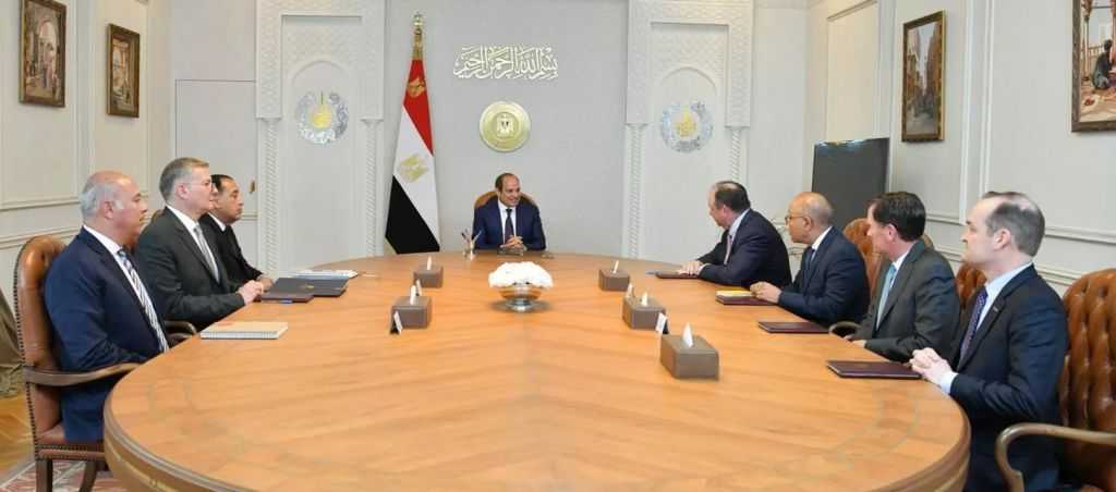 الرئيس السيسي يبحث مع ”أباتشي” خططها لتوسيع استثماراتها في مصر