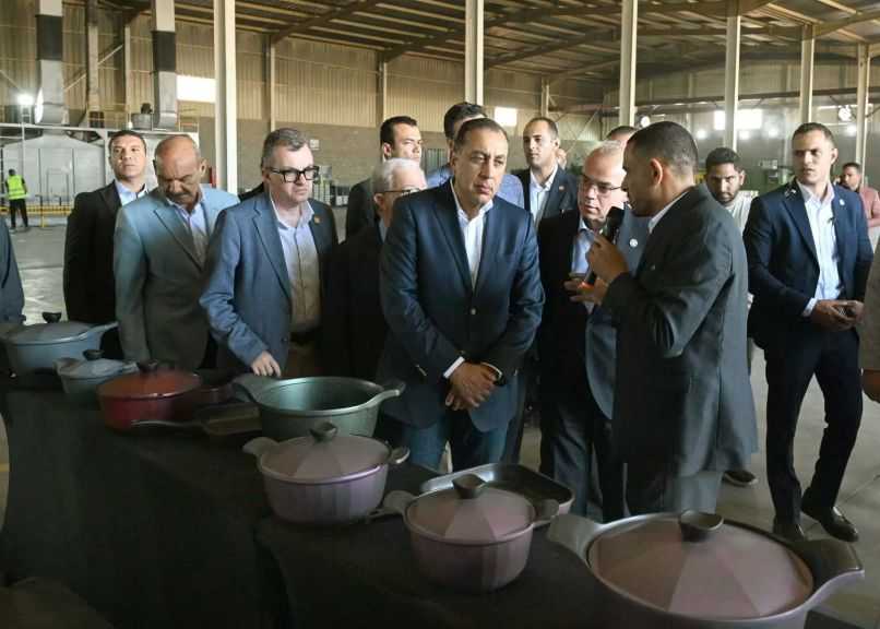رئيس الوزراء يفتتح مصنع ”نيو سيفلون” لأدوات الطهي باستثمارات 2.5 مليون دولار| صور