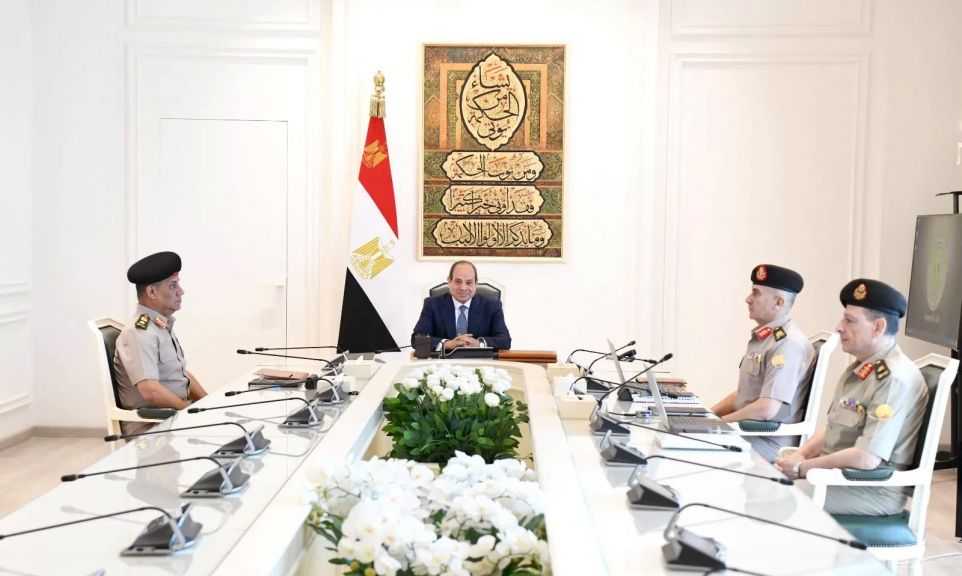 الرئيس السيسي يُتابع موقف المشروعات الجاري تنفيذها عبر الهيئة الهندسية للقوات المسلحة
