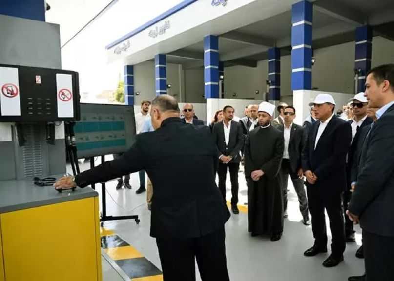 رئيس الوزراء يفتتح محطة تموين سيارات محافظة القاهرة المحوكمة بالزاوية الحمراء