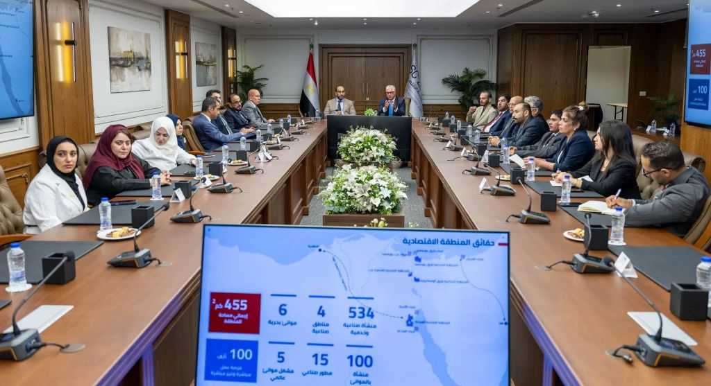”جمال الدين” يُناقش مع وفد عماني الفرص الاستثمارية المتاحة بـ”اقتصادية قناة السويس”