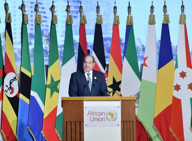 الرئيس السيسي: لكل دولة الحق في التنمية ولكن دون إلحاق الضرر بالدول الأخرى