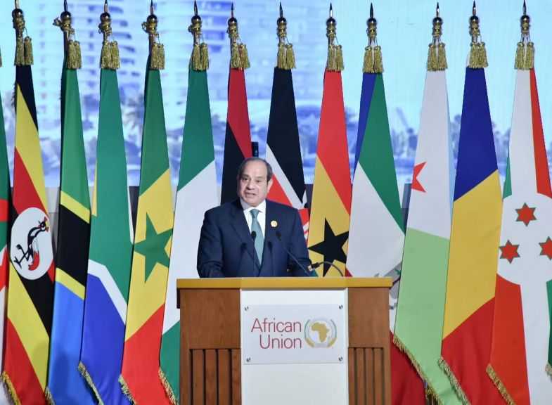 الرئيس السيسي: التكامل الاقتصادي والتجاري الإفريقي يحتاج بناء ممرات لوجستية وربط شبكات النقل والطاقة