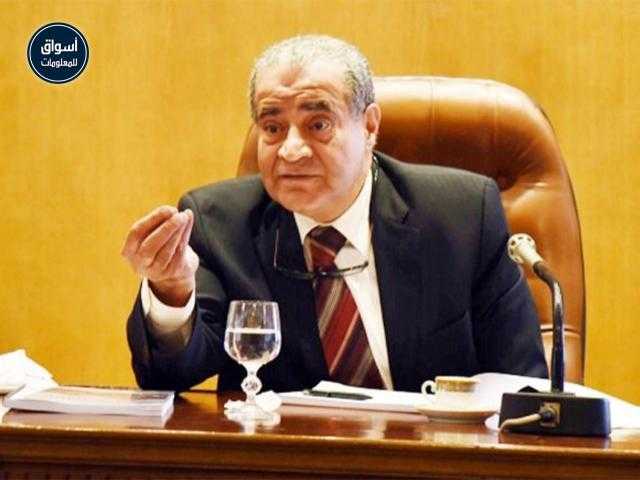 التموين : المخزون الإستراتيجى من السلع 6 أشهر والقمح 7 أشهر بنهاية 2020..