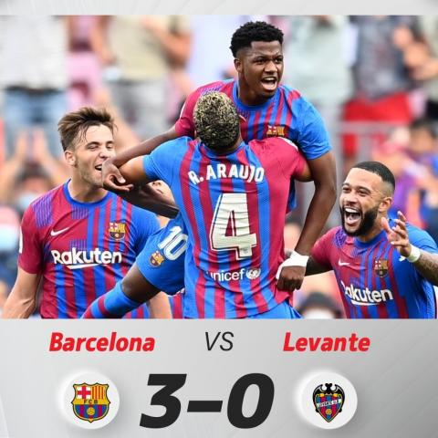 برشلونة يفوز على ليفانتي