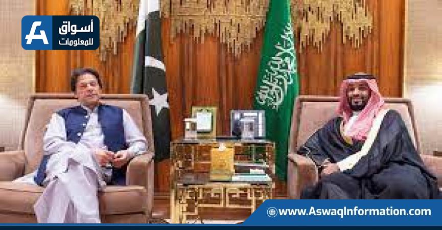 لقاء ولي العهد السعودي مع رئيس وزراء باكستان