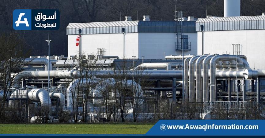  مستودع أستورا للغاز الطبيعي، وهو أكبر مخزن للغاز الطبيعي في أوروبا الغربية، في مدينة ريدين بألمانيا، مصدر الصورة: رويترز