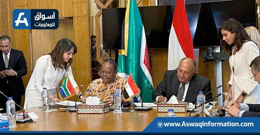 مصر وجنوب أفريقيا يتفقان على تعزيز التكامل الاقتصادي والتنمية المُستدامة على مستوى القارة