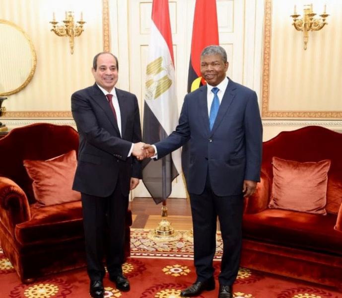 الرئيس السيسي يؤكد اهتمام مصر بزيادة حجم التبادل التجاري مع أنجولا