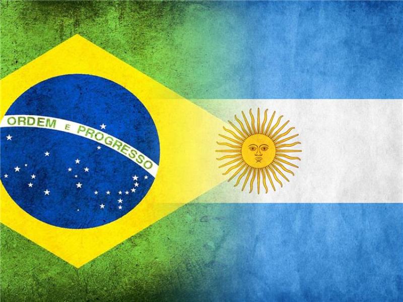 علم دولتي البرازيل و الأرجنتين