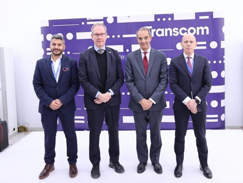 وزير الاتصالات يفتتح مقر شركة ترانسكوم Transcom السويدية في مصر