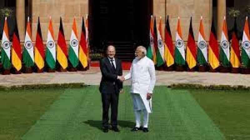 رئيس الوزراء الهندي والمستشار الألماني 