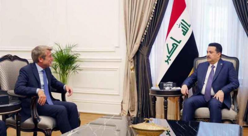 لقاء الوزير اللبناني برئيس الوزراء العراقي