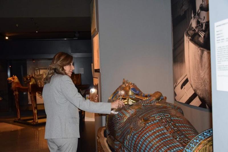 نيفين الكيلاني: «متحف كنوز توت عنخ آمون» أداة مُهمة للترويج للسياحة المصرية|صور