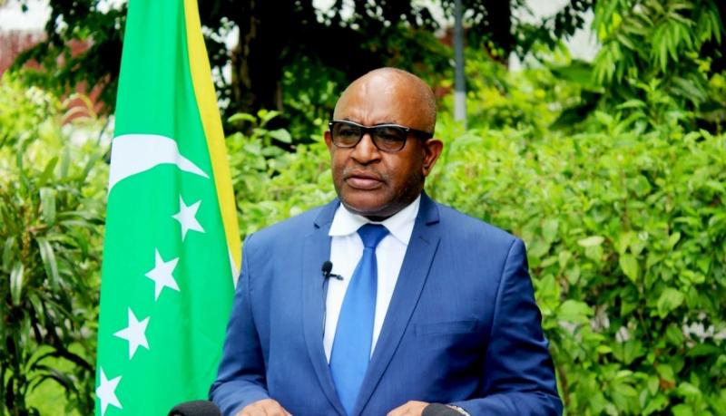  رئيس اتحاد جزر القمر ورئيس الاتحاد الإفريقي الغزالي عثماني