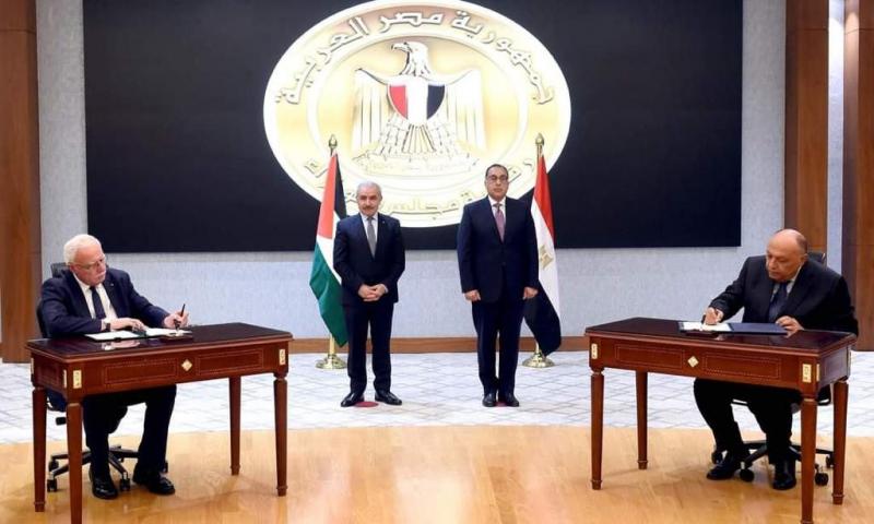 رئيس الوزراء المصري ونظيره الفلسطيني