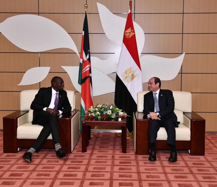 الرئيس الكيني: نعمل مع مصر لتحسن مناخ الاستثمار بأفريقيا