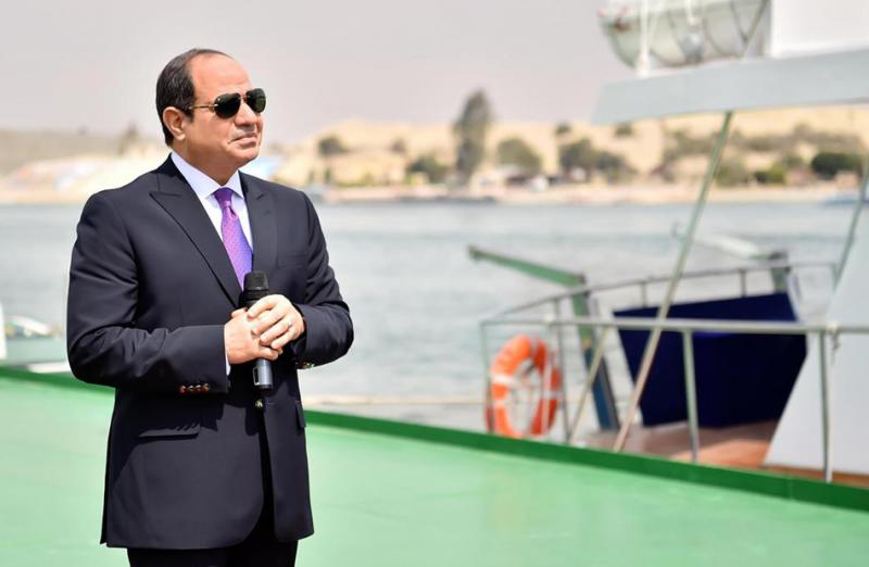 الرئيس السيسي يصل ميناء الإسكندرية لافتتاح محطة تحيا مصر متعددة الأغراض