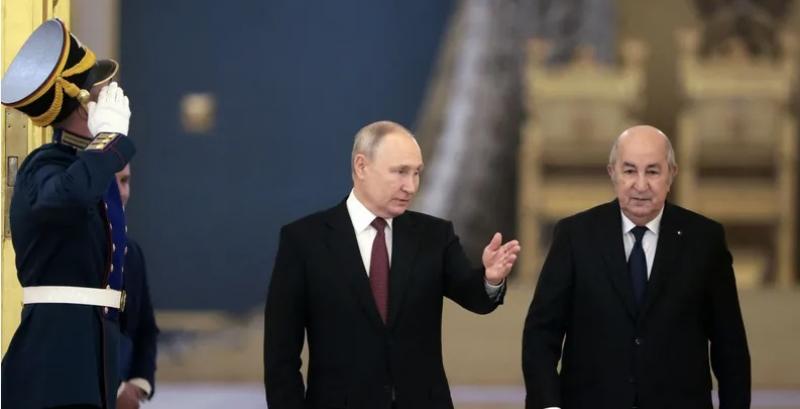 الرئيس الروسي ونظيره الجزائري