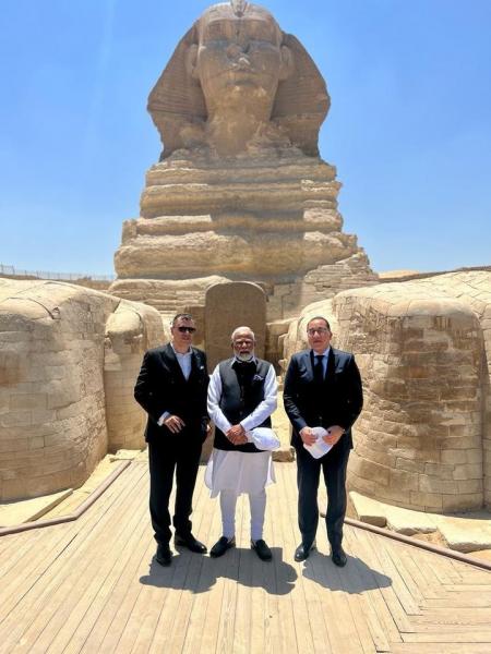 زيارة رئيس الوزراء الهندي لمعالم القاهرة