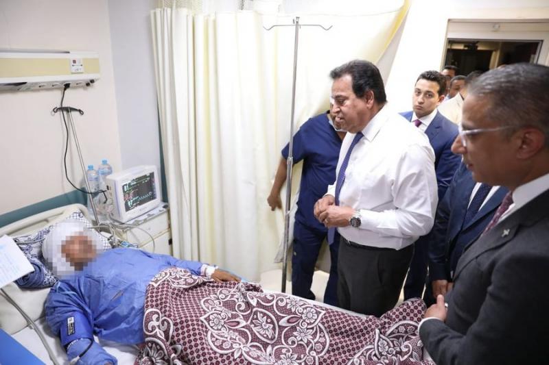 وزير الصحة يتفقد حملة «100 يوم صحة» ويُشيد بخدمات مستشفى طامية المركزي بالفيوم