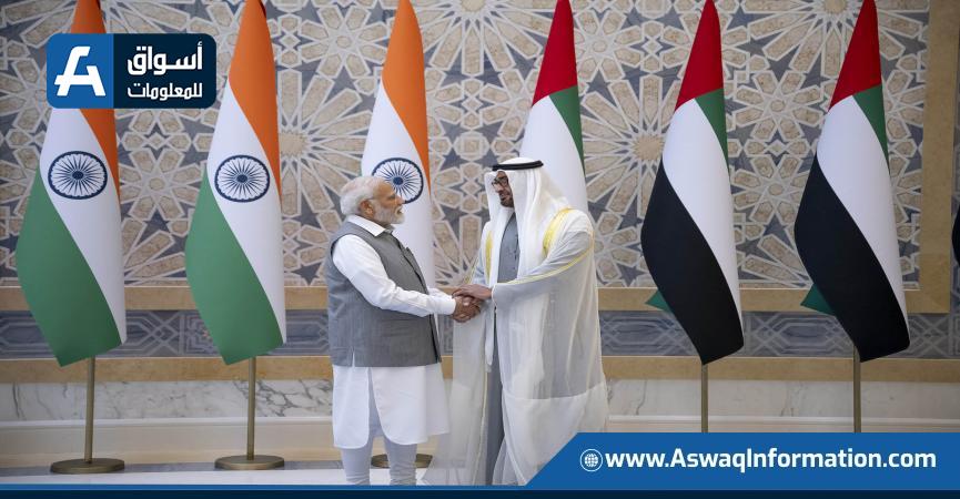 لقاء رئيس الإمارات ورئيس وزراء الهند