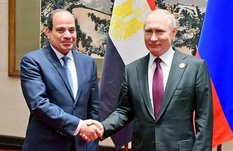 رئيسا مصر وروسيا - أرشيفية