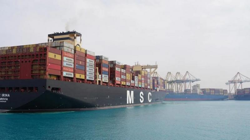ميناء الملك عبد الله يستقبل أكبر سفينة حاويات في العالم