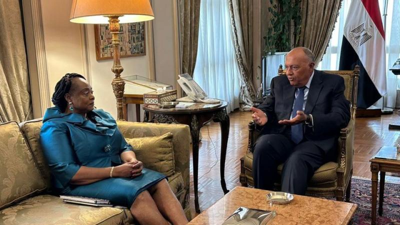 وزير الخارجية يستقبل رئيسة مجلس شيوخ غينيا الاستوائية لتعزيز العلاقات الثنائية