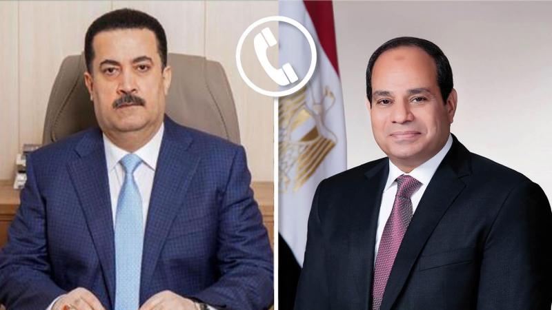 الرئيس السيسي - رئيس الوزراء العراقي