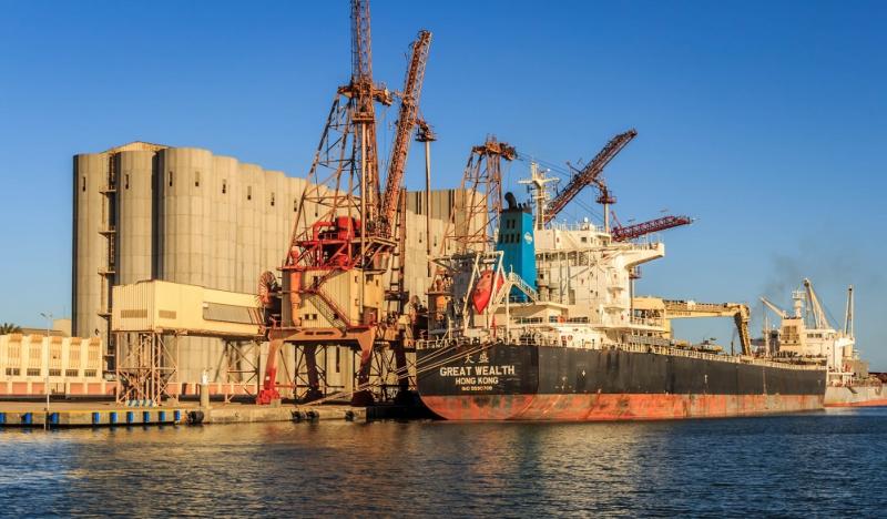 ميناء دمياط يستقبل 5382 طن من القمح الأوكراني لصالح هيئة السلع التموينية