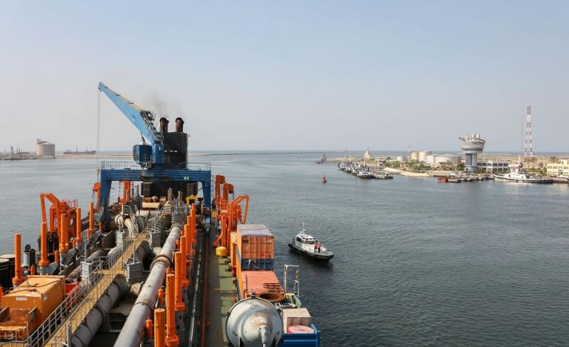 ميناء دمياط يستقبل 16312 طن يوريا و16564 طن قمح خلال 24 ساعة