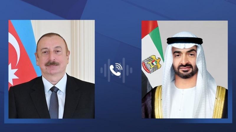 رئيسا الإمارات وأذربيجان