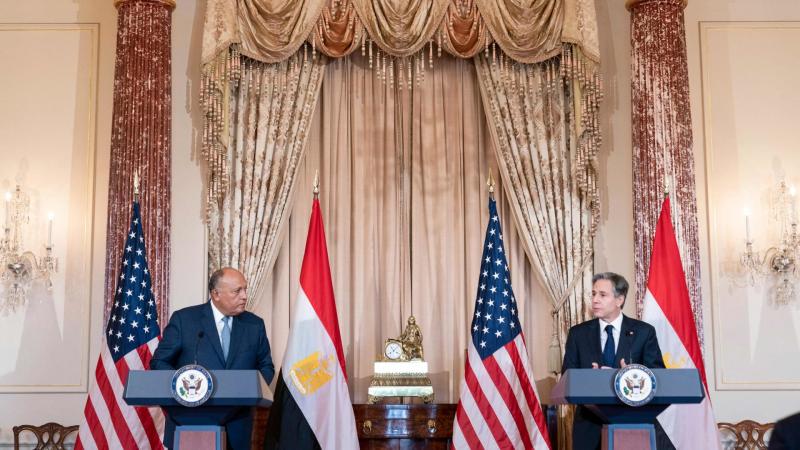مصر وأمريكا تبحثان التطورات الخطيرة بالبحر الأحمر