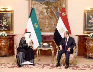 الرئيس السيسي وأمير الكويت يبحثان أوجه التعاون في القطاعات الاستثمارية والتجارية والطاقة