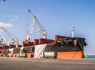 ميناء دمياط يستقبل 31.2 طن قمح روسي لصالح القطاع الخاص