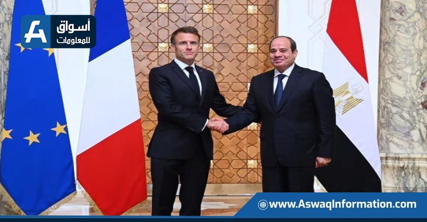 الرئيس السيسي وماكرون