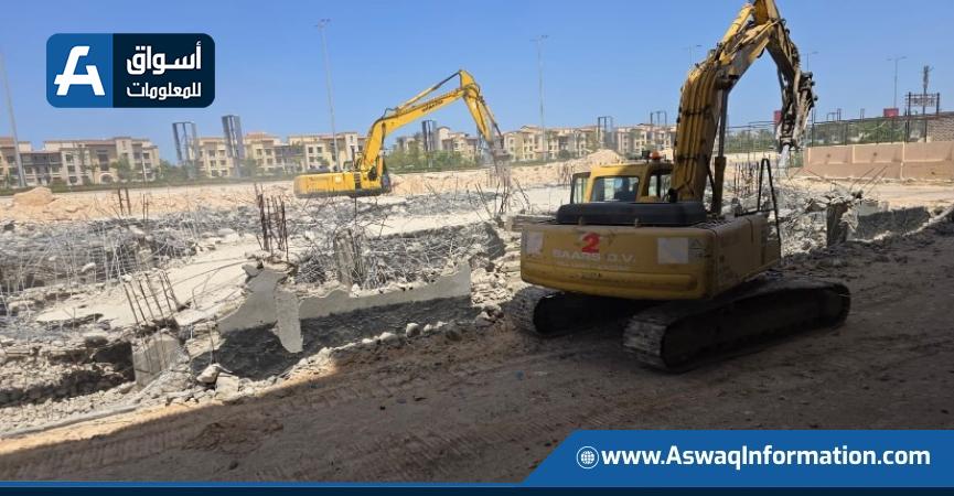 تنفيذ حملات إزالة تعديات ومخالفات بناء بالساحل الشمالى الغربى